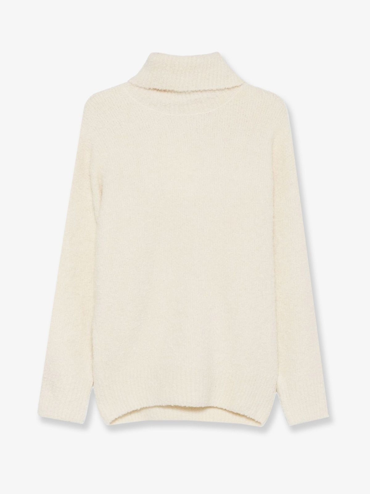 Toteme Women's Bouclé Alpaca Blend Turtleneck White