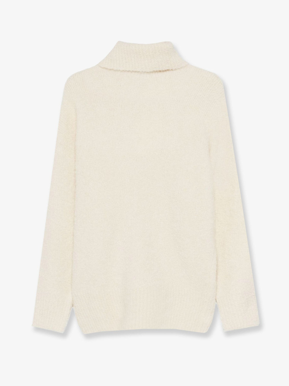 Toteme Women's Bouclé Alpaca Blend Turtleneck White