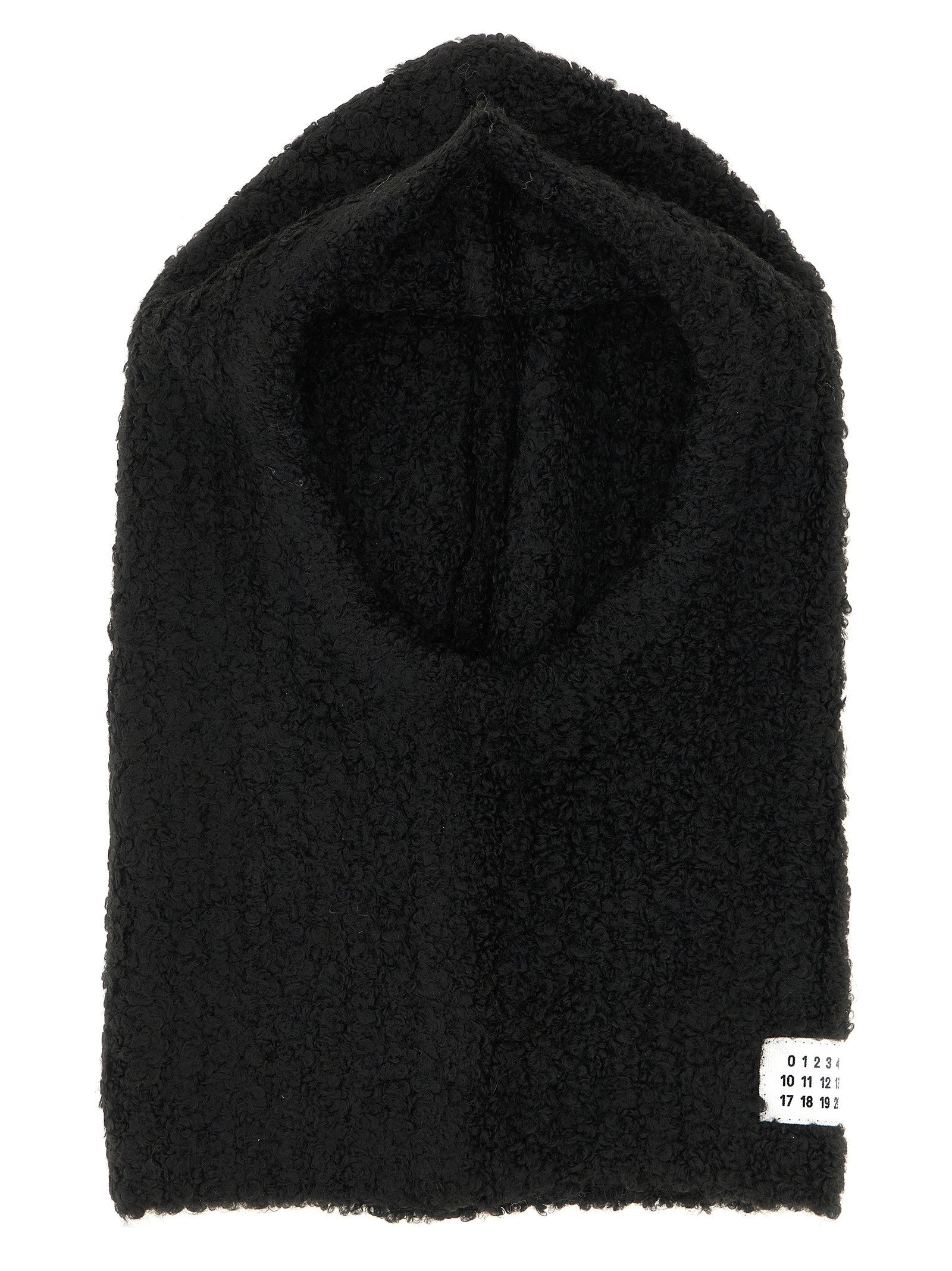 MM6 Maison Margiela Bouclé Balaclava Black
