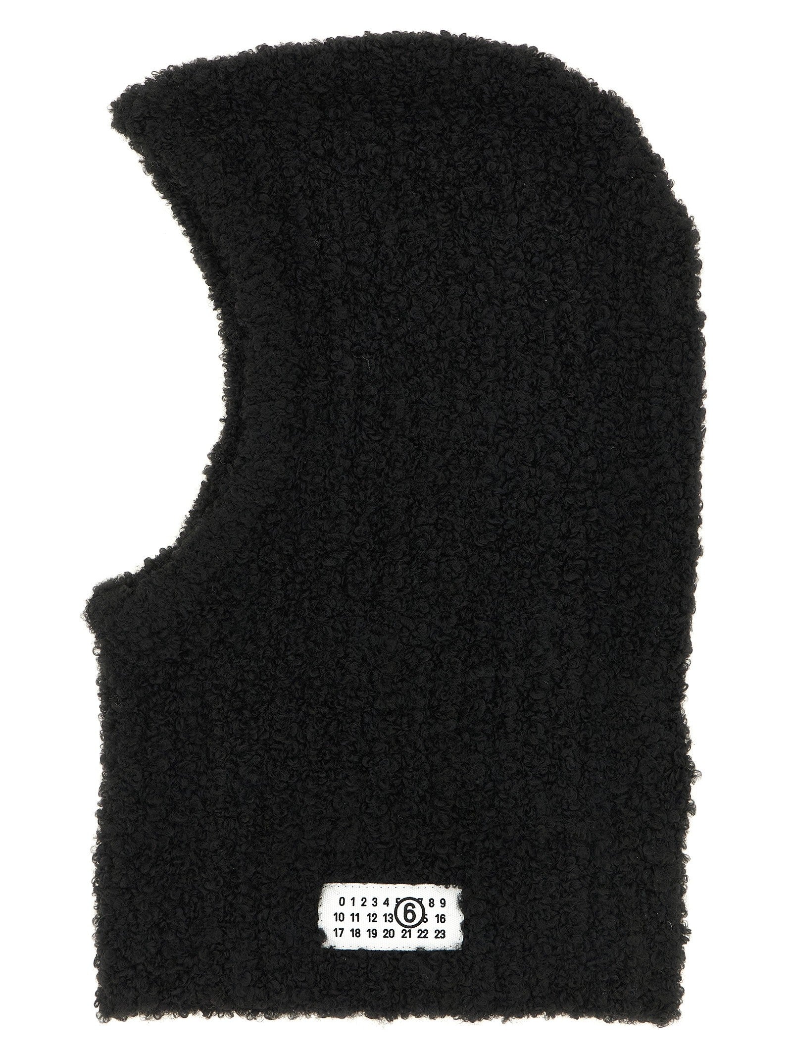 MM6 Maison Margiela Bouclé Balaclava Black