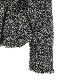 Alberta Ferretti Bouclé Blazer White, view 4