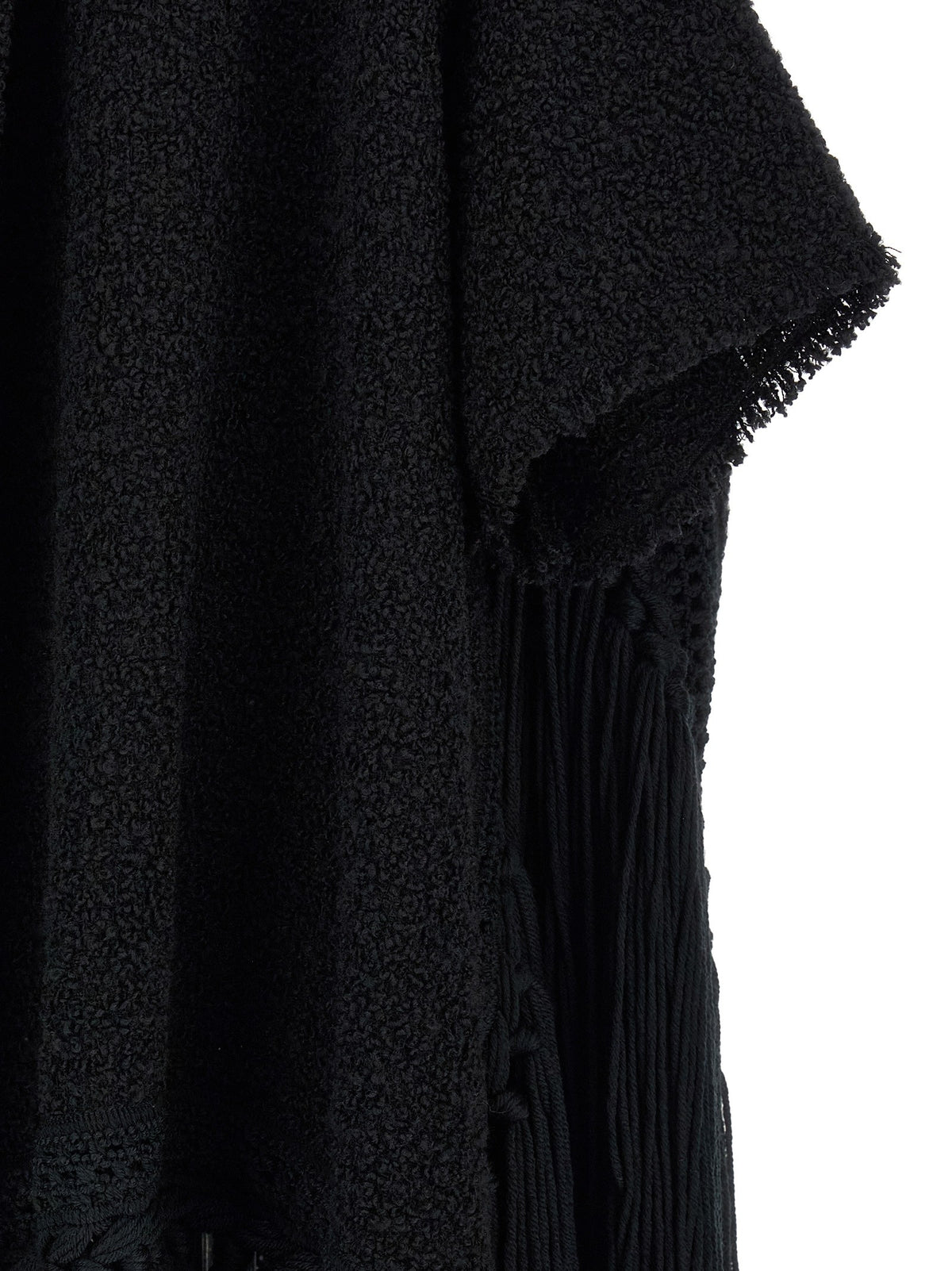 Dolce&amp;Gabbana Bouclé Cape Black