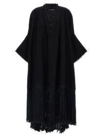 Dolce&amp;Gabbana Bouclé Cape Black