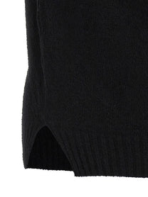 Ma'Ry'Ya Bouclé Cotton Polo Shirt Black