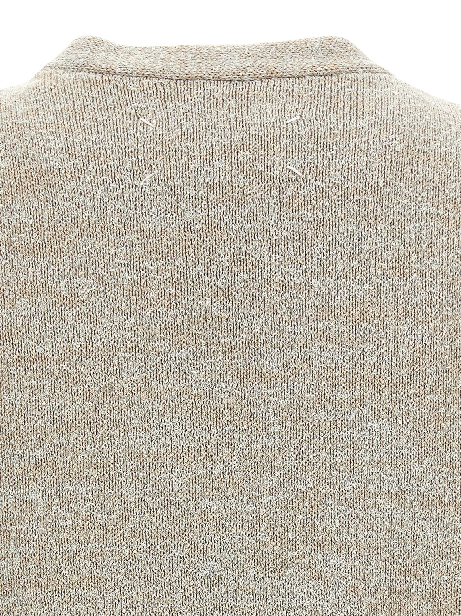 Maison Margiela Bouclé Knit Vest Beige