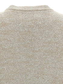 Maison Margiela Bouclé Knit Vest Beige