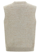 Maison Margiela Bouclé Knit Vest Beige, view 2