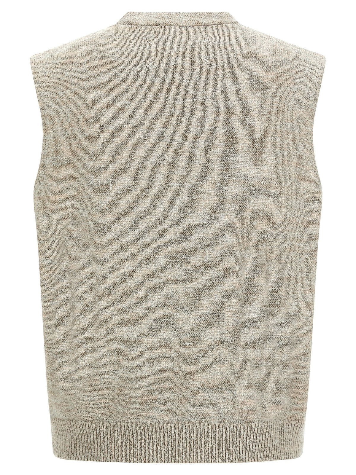 Maison Margiela Bouclé Knit Vest Beige, view 2