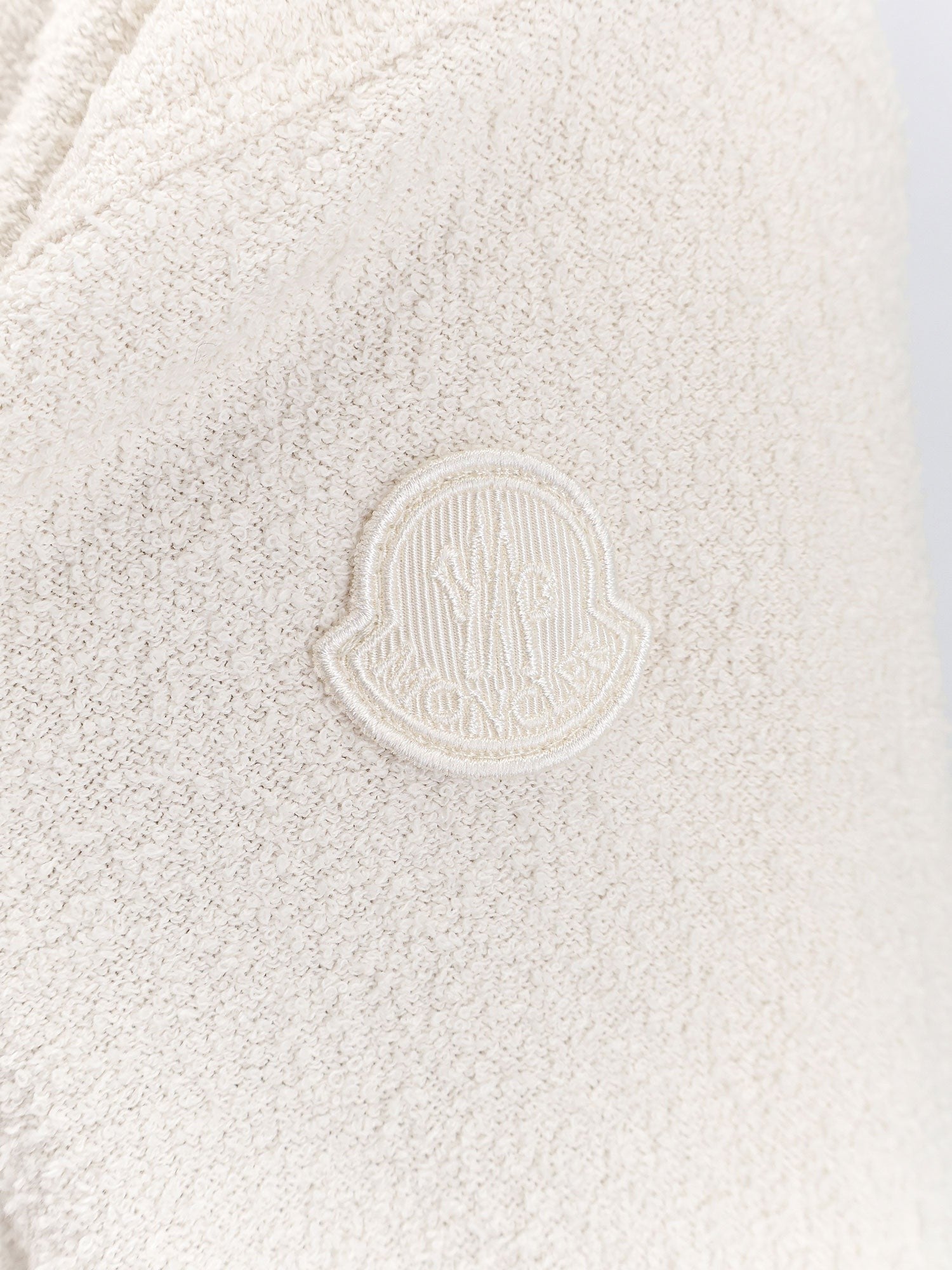 Moncler Women's Bouclé Nylon Jacket White