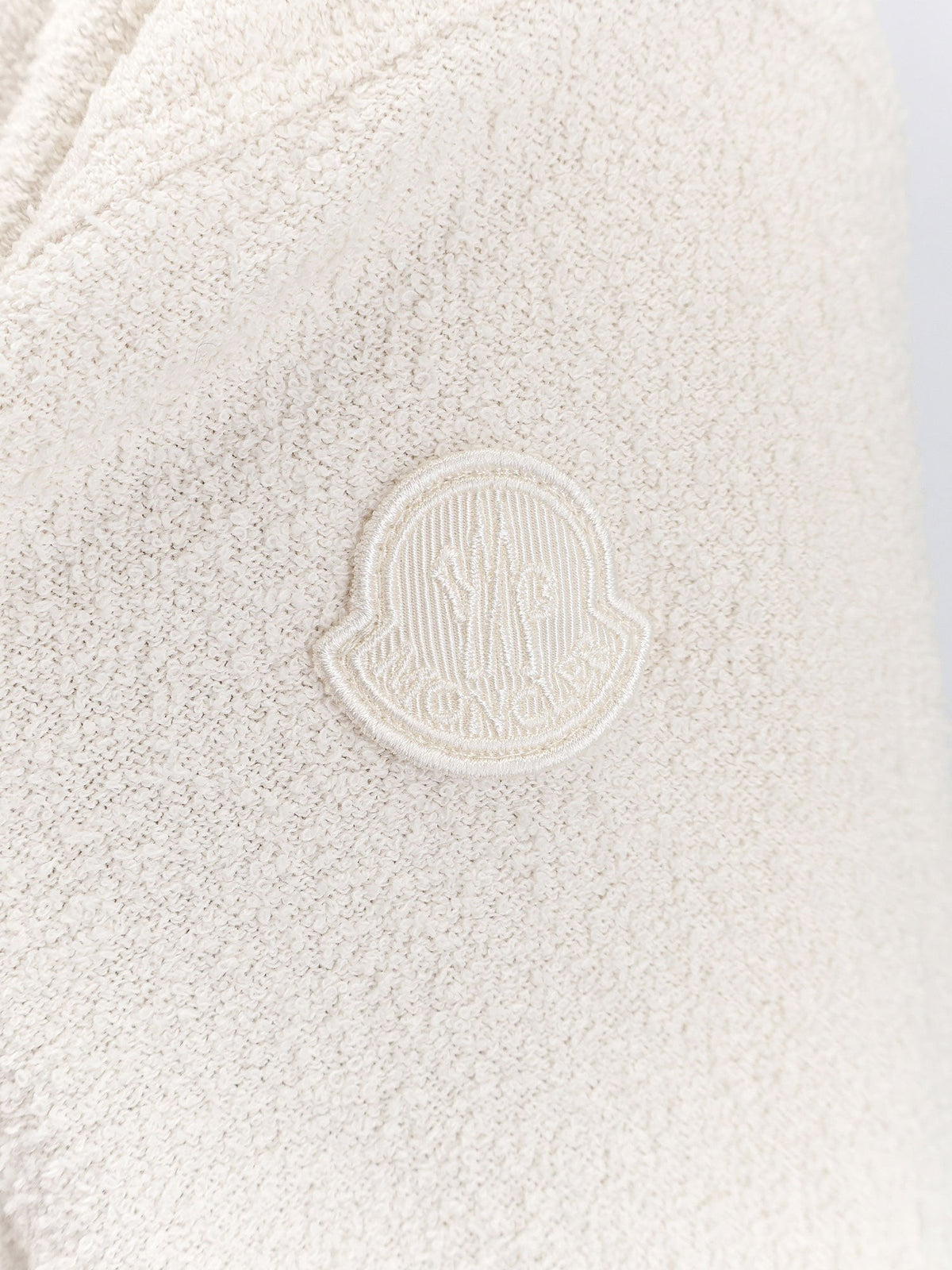 Moncler Women's Bouclé Cardigan White, view 3