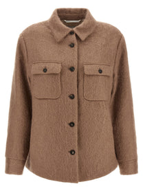 Peserico Bouclé Overshirt Beige