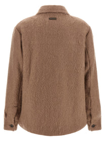 Peserico Bouclé Overshirt Beige
