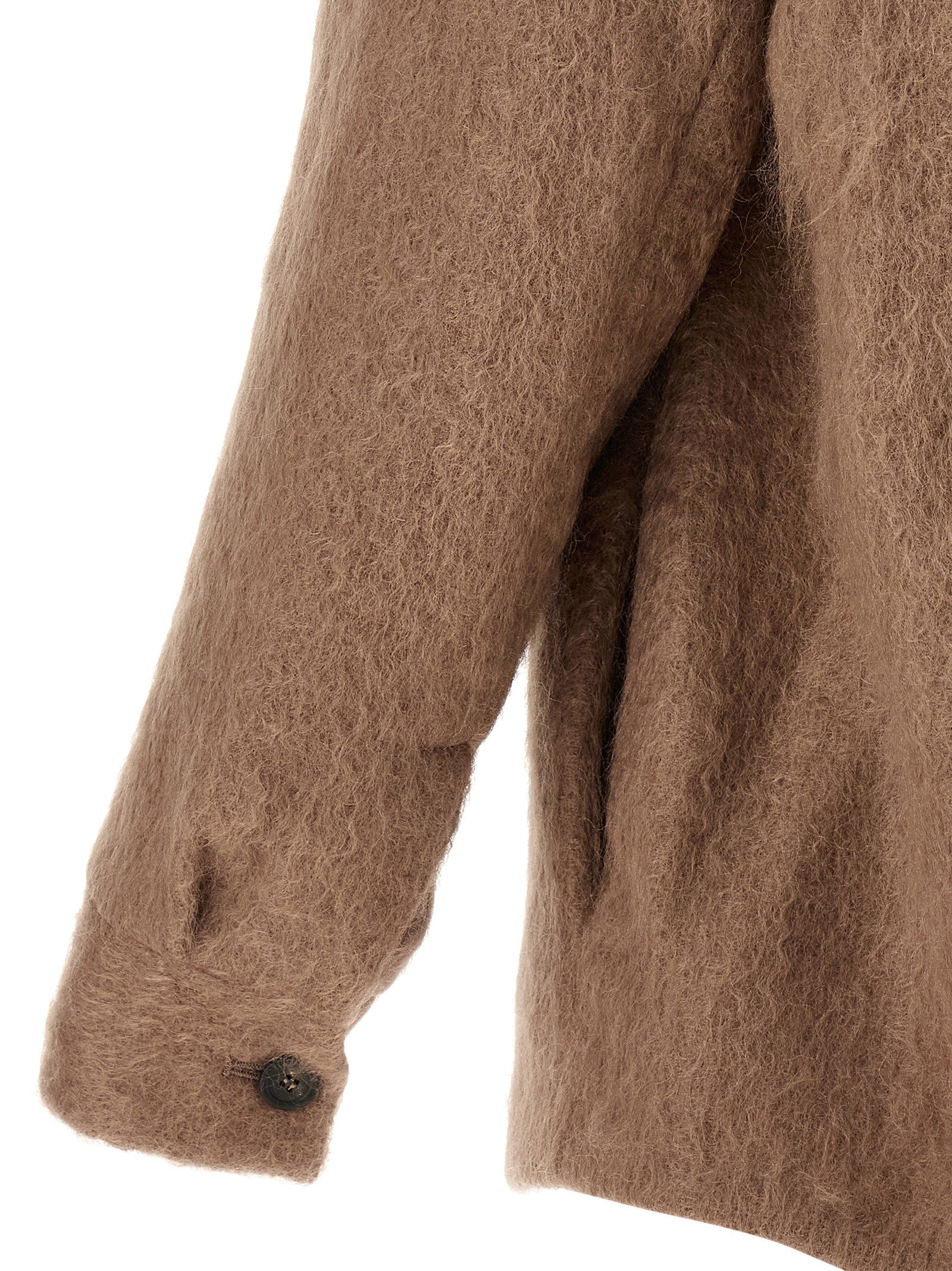 Peserico Bouclé Overshirt Beige