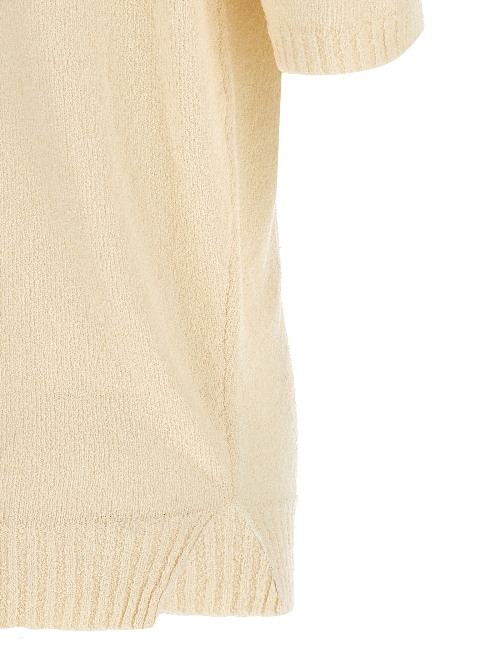 ma' ry' ya Bouclé Polo Shirt White
