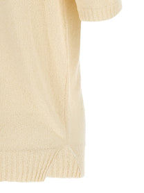 ma' ry' ya Bouclé Polo Shirt White