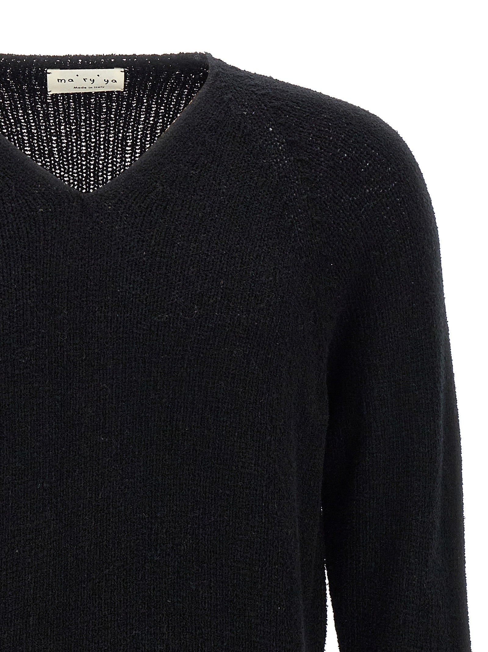 ma' ry' ya Bouclé Sweater Black