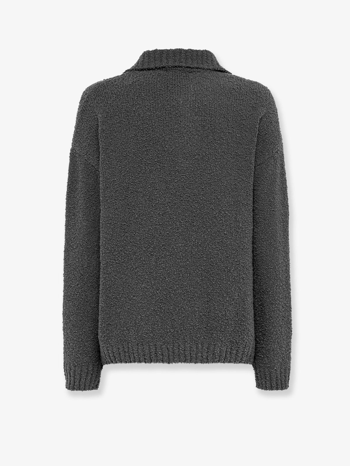 Laneus Men's Bouclè Texture Sweater Grey