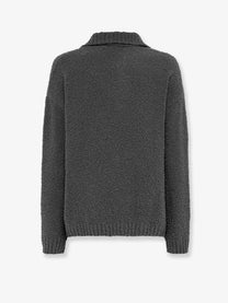 Laneus Men's Bouclè Texture Sweater Grey