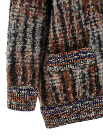 Missoni Bouclé Wool Cardigan Gold