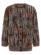 Missoni Bouclé Wool Cardigan Gold