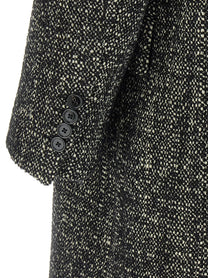 Dolce &amp; Gabbana Bouclé Wool Coat White