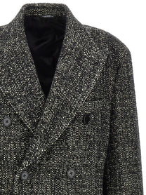 Dolce &amp; Gabbana Bouclé Wool Coat White