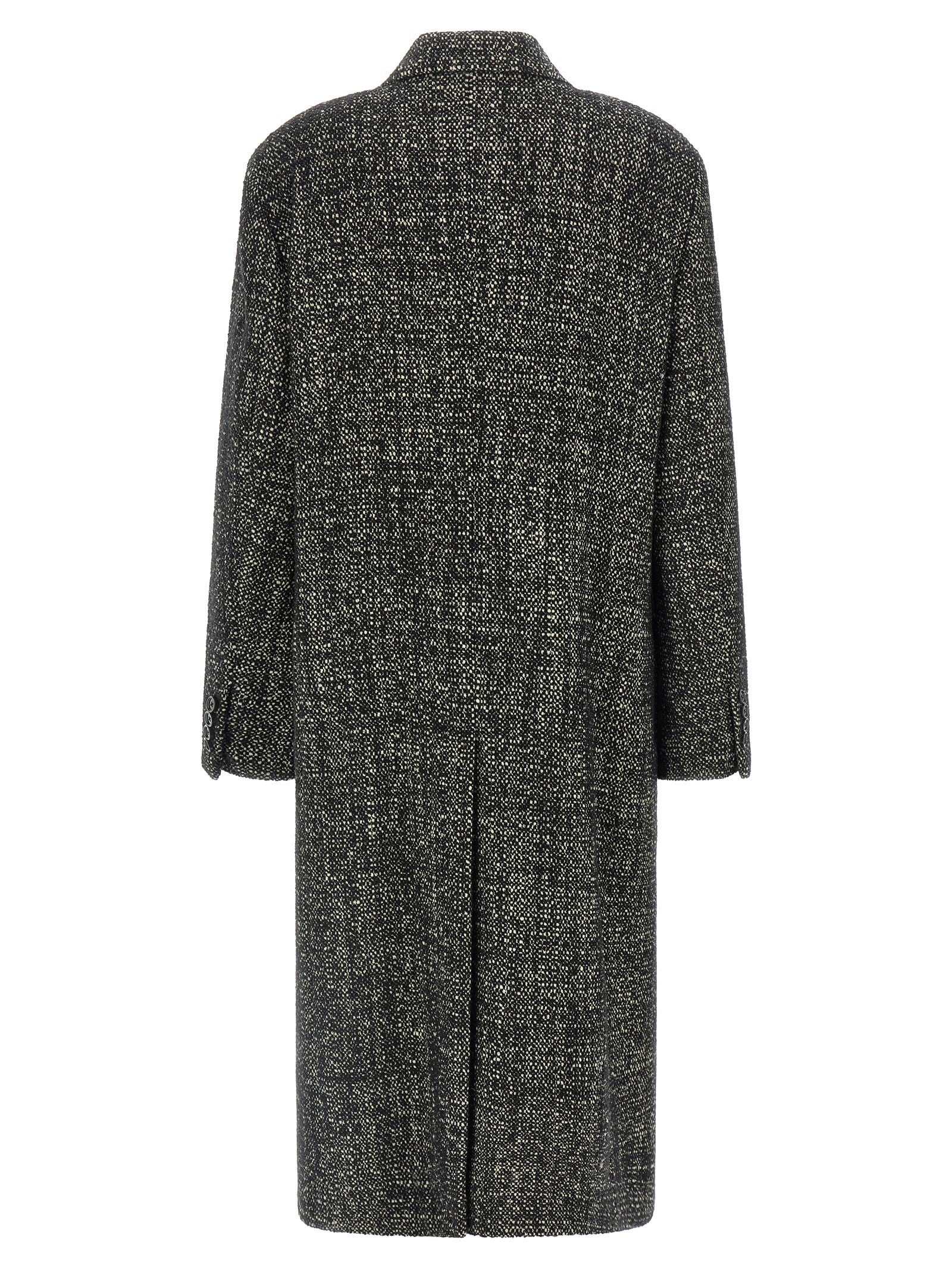 Dolce &amp; Gabbana Bouclé Wool Coat White