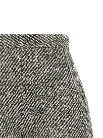 Versace Bouclé Wool Shorts White