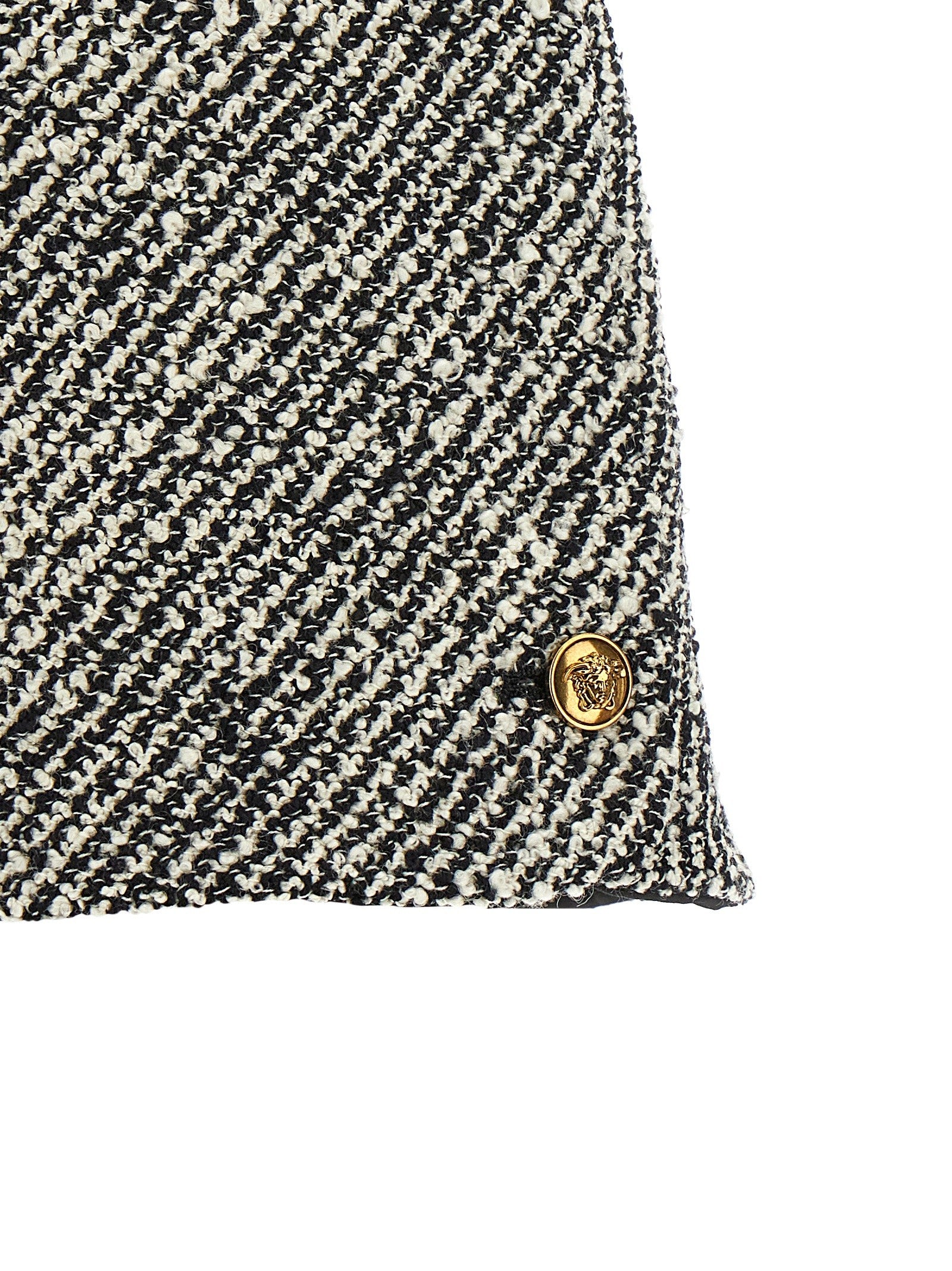 Versace Bouclé Wool Shorts White