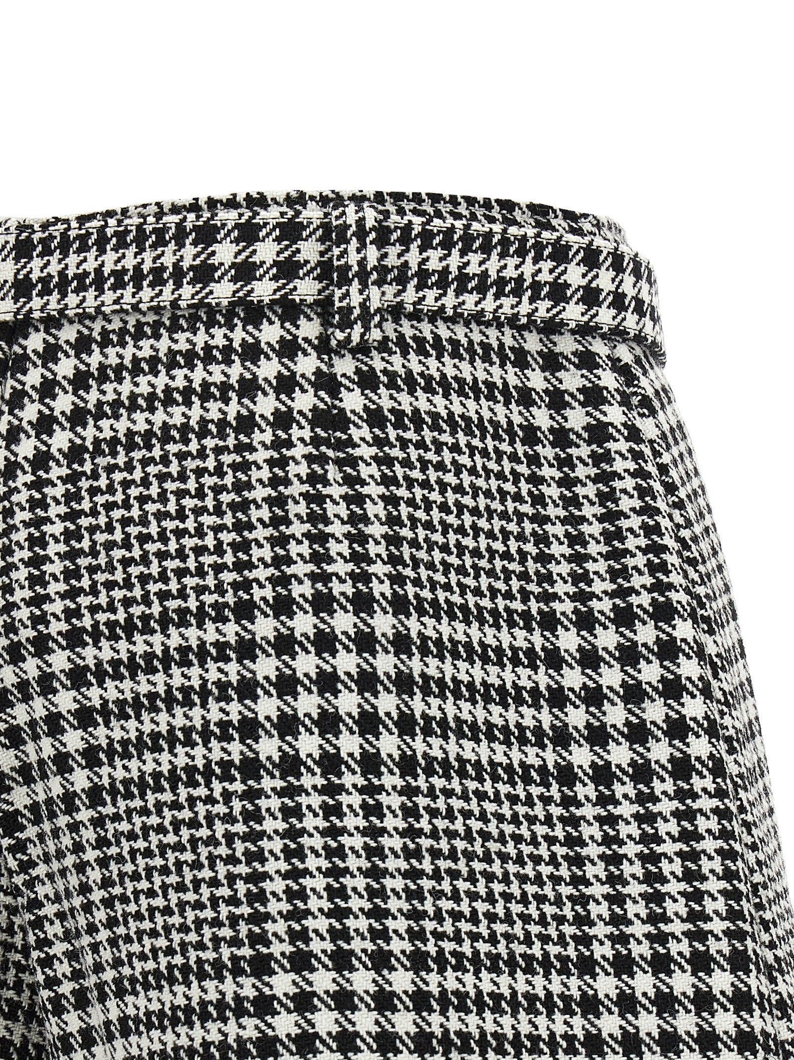 self-portrait Bouclé Wool Skort White