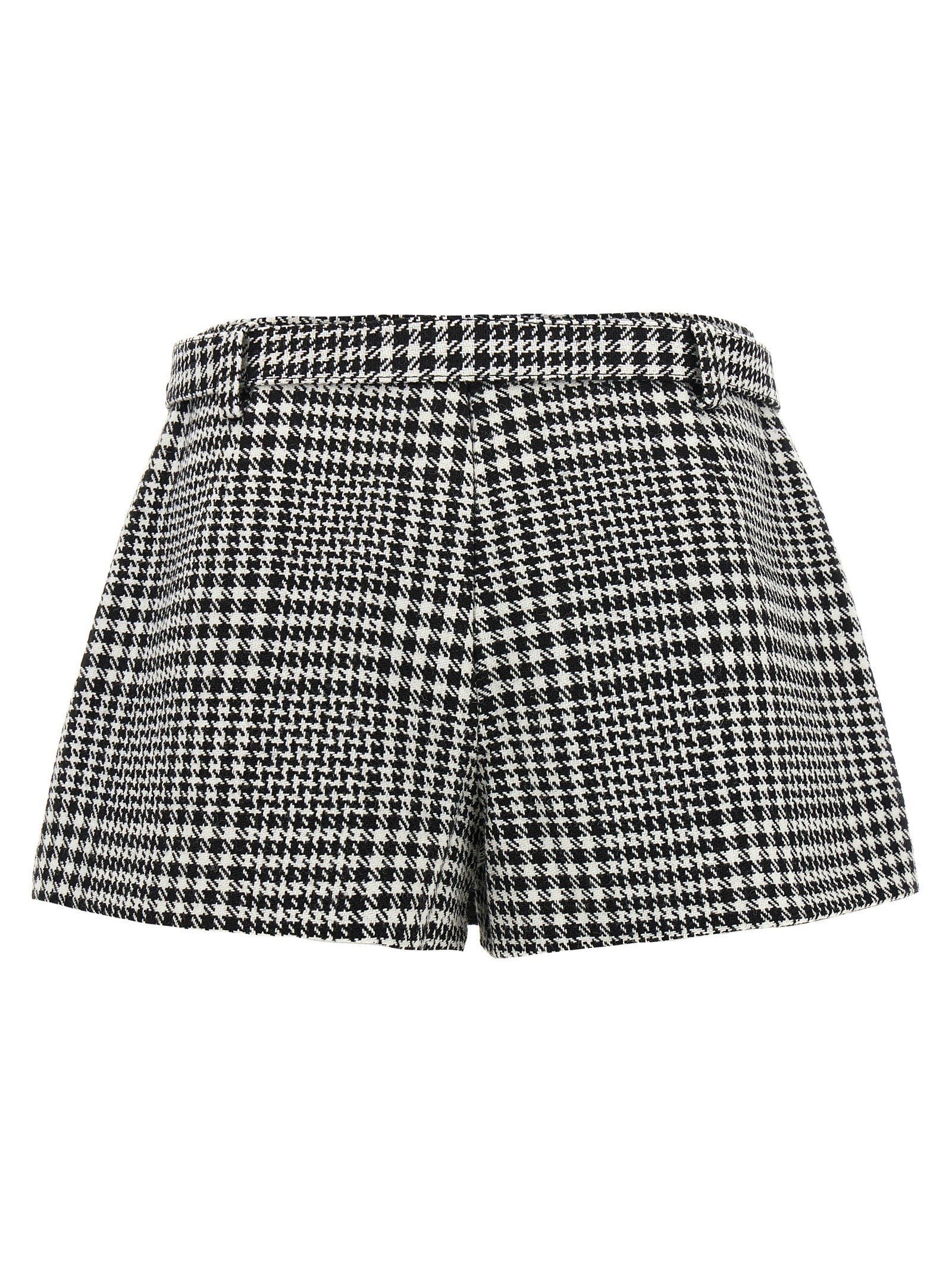 self-portrait Bouclé Wool Skort White