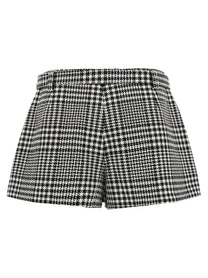 self-portrait Bouclé Wool Skort White