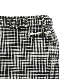 self-portrait Bouclé Wool Skort White
