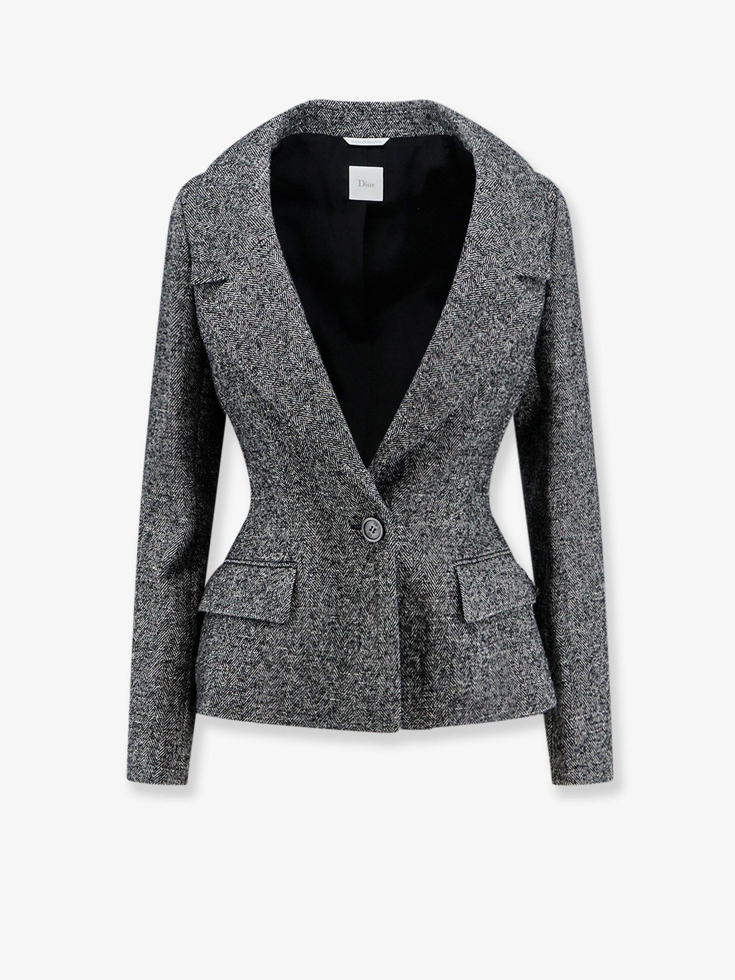 Dior Women's Bouclette Chevron Blazer Pattern