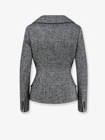 Dior Women's Bouclette Chevron Blazer Pattern
