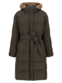 Brunello Cucinelli Boudin Quilted Down Jacket Green