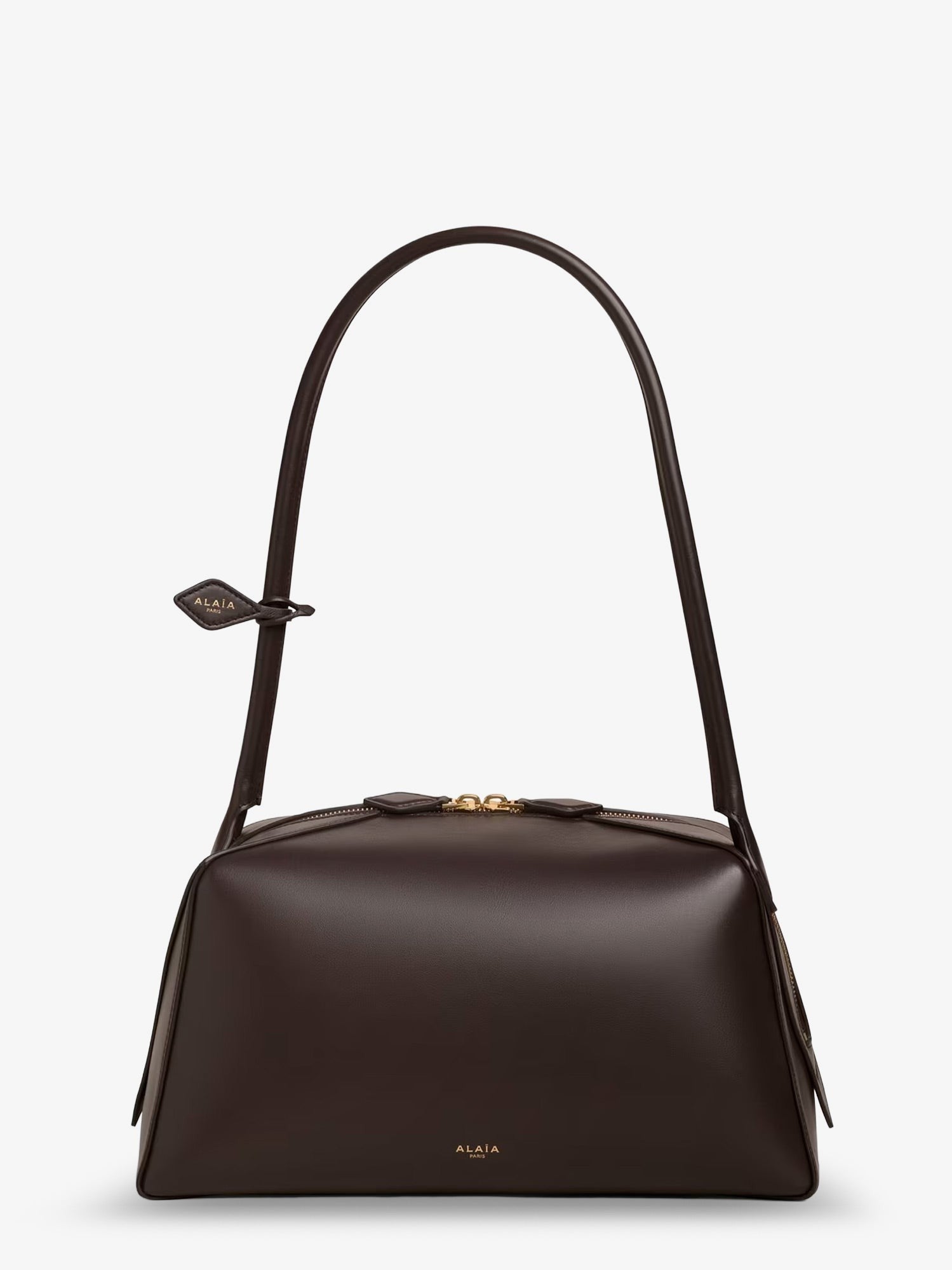 ALAÏA Women's Bouledogue Leather Shoulder Bag Brown