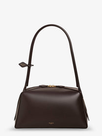 ALAÏA Women's Bouledogue Leather Shoulder Bag Brown