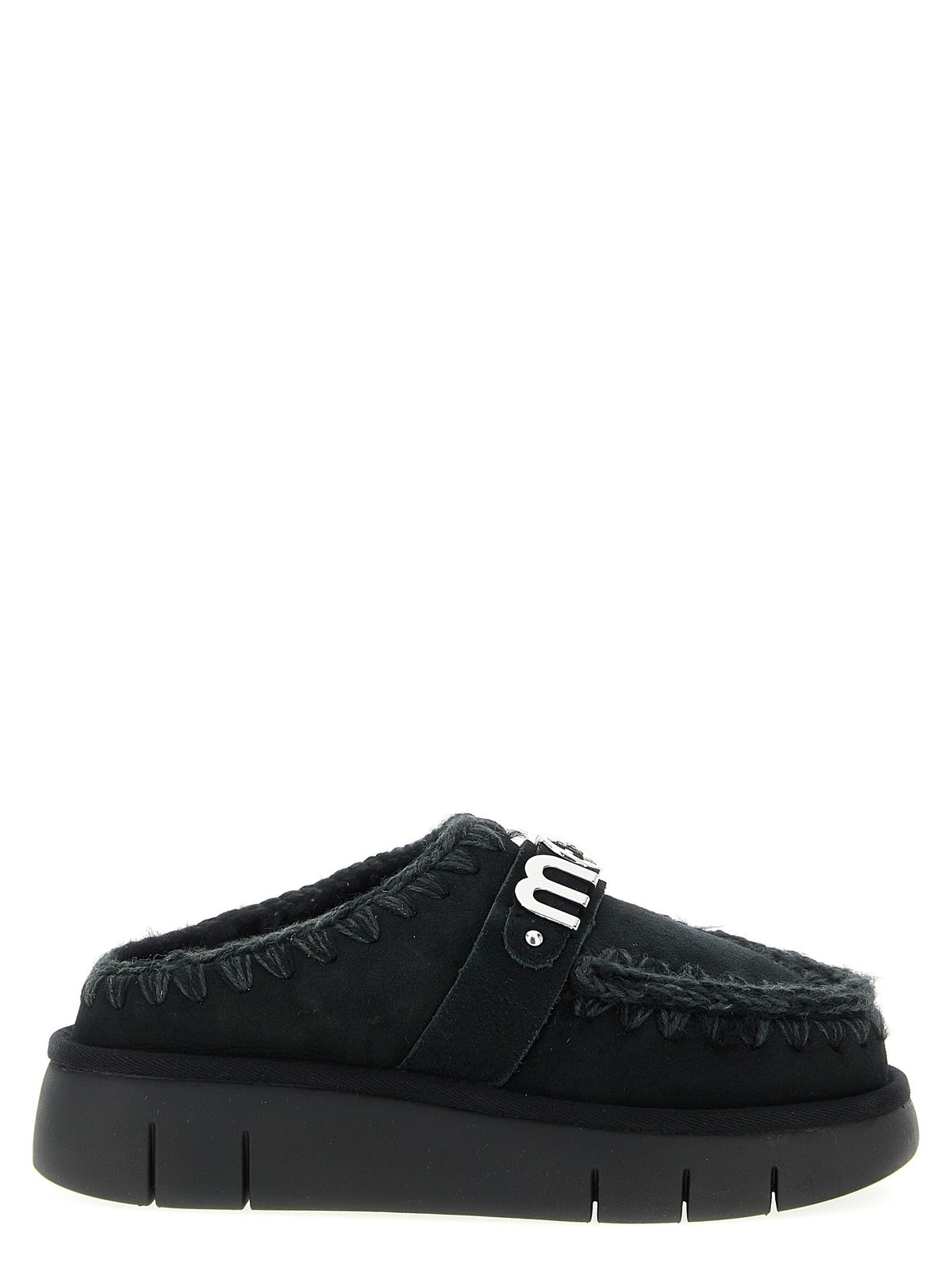 Mou Bounce Clog Sabots Black