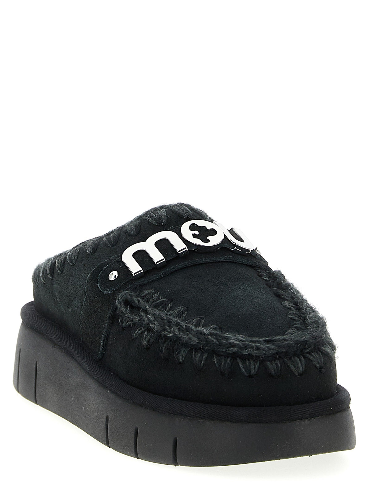 Mou Bounce Clog Sabots Black, view 2