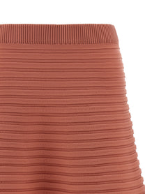 Pleats Please Issey Miyake Bounce Knit Skirt Blue