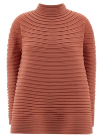Pleats Please Issey Miyake Bounce Knit Top Blue