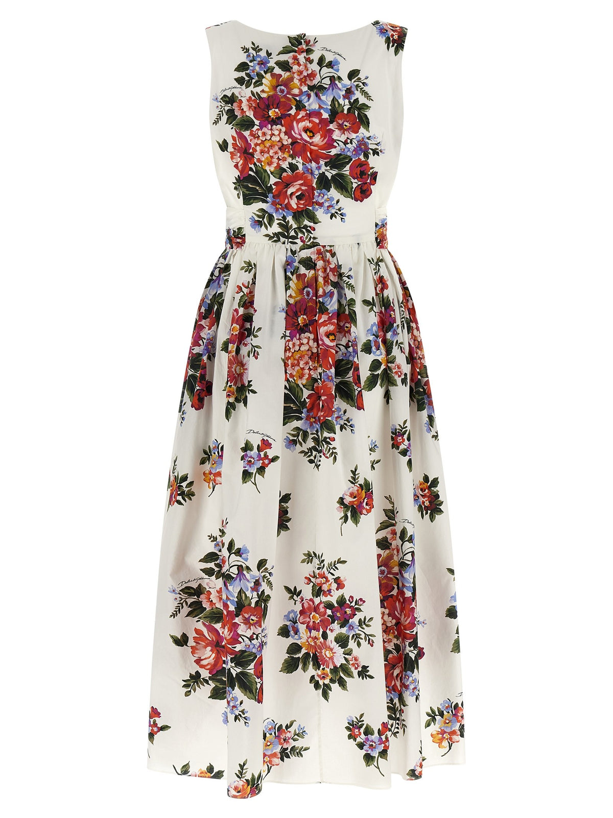 Dolce &amp; Gabbana Bouquet Di Fiori Dress White, view 2