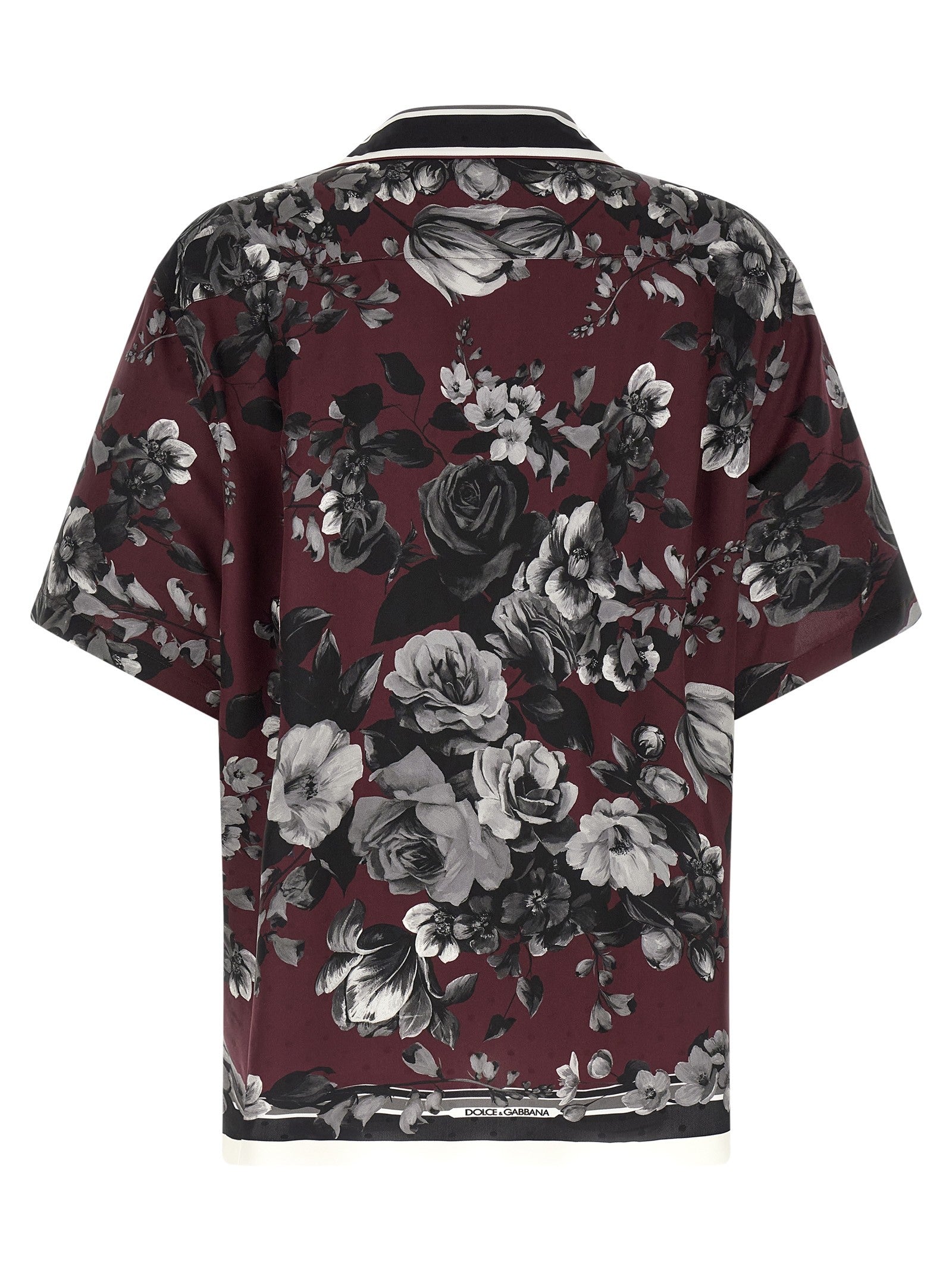 Dolce &amp; Gabbana Bouquet Fiori Shirt Red