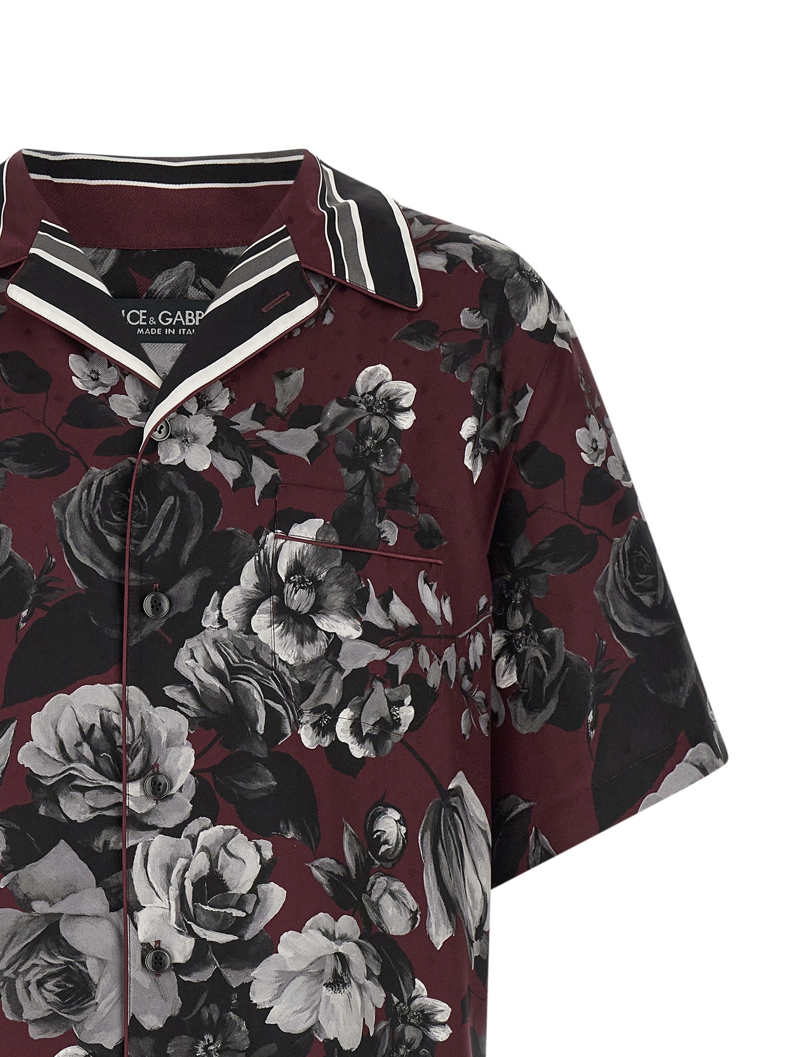 Dolce &amp; Gabbana Bouquet Fiori Shirt Red