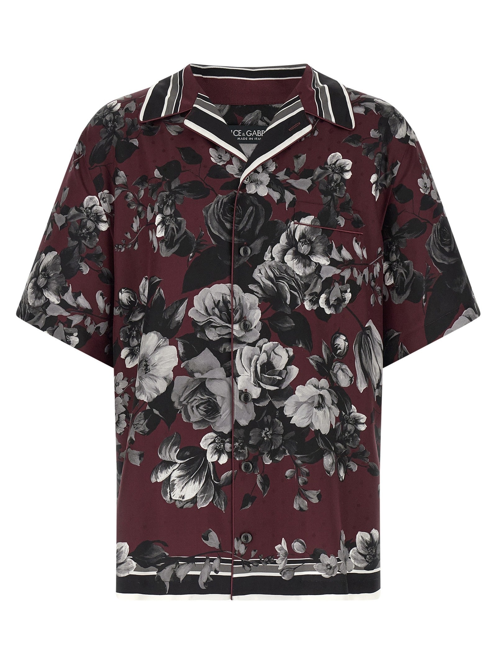 Dolce &amp; Gabbana Bouquet Fiori Shirt Red