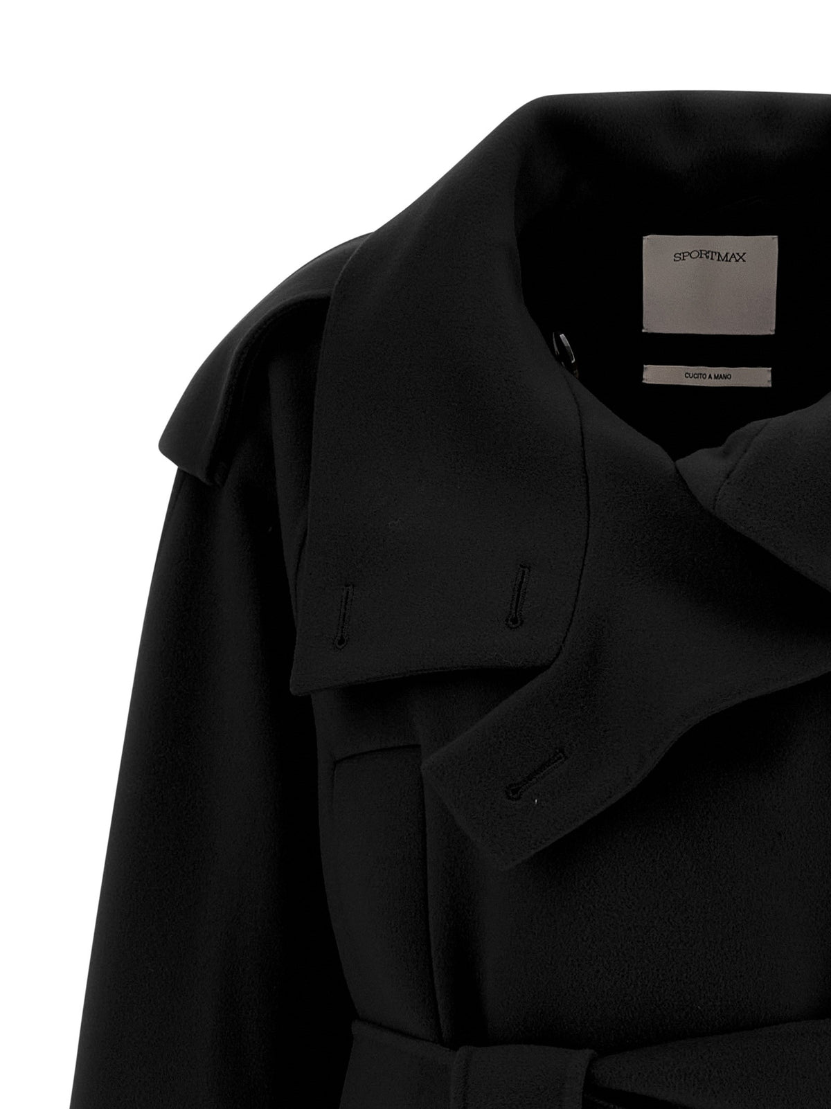 Sportmax Trench Coat Black