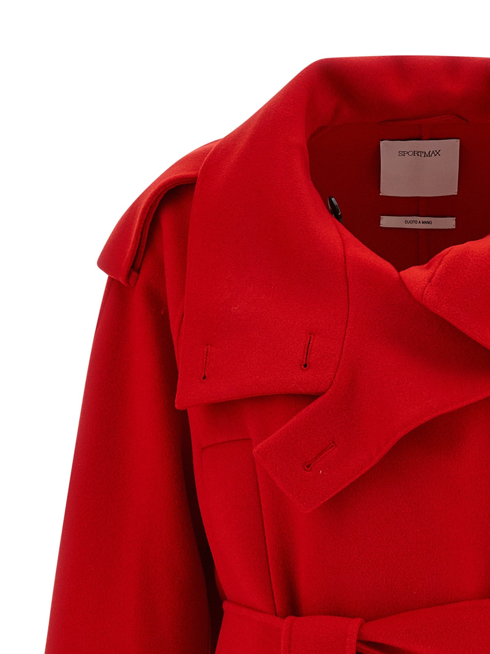 Sportmax Trench Coat Red