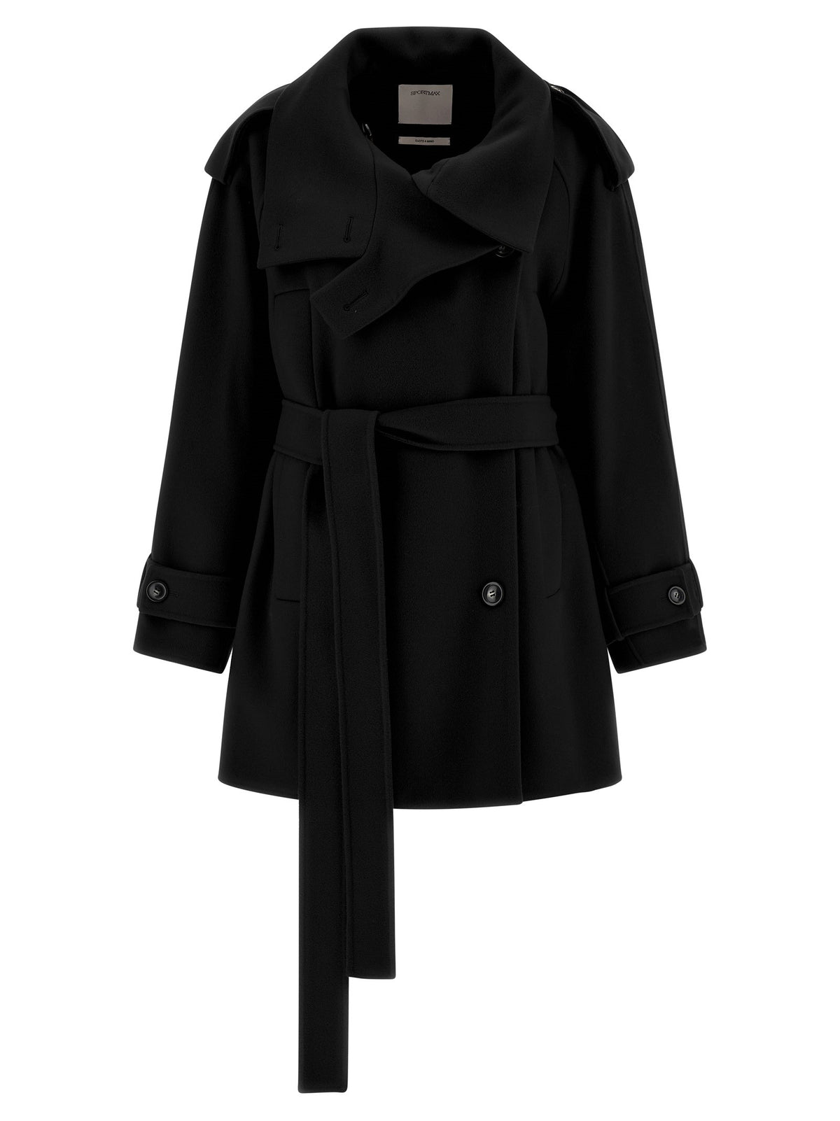 Sportmax Trench Coat Black
