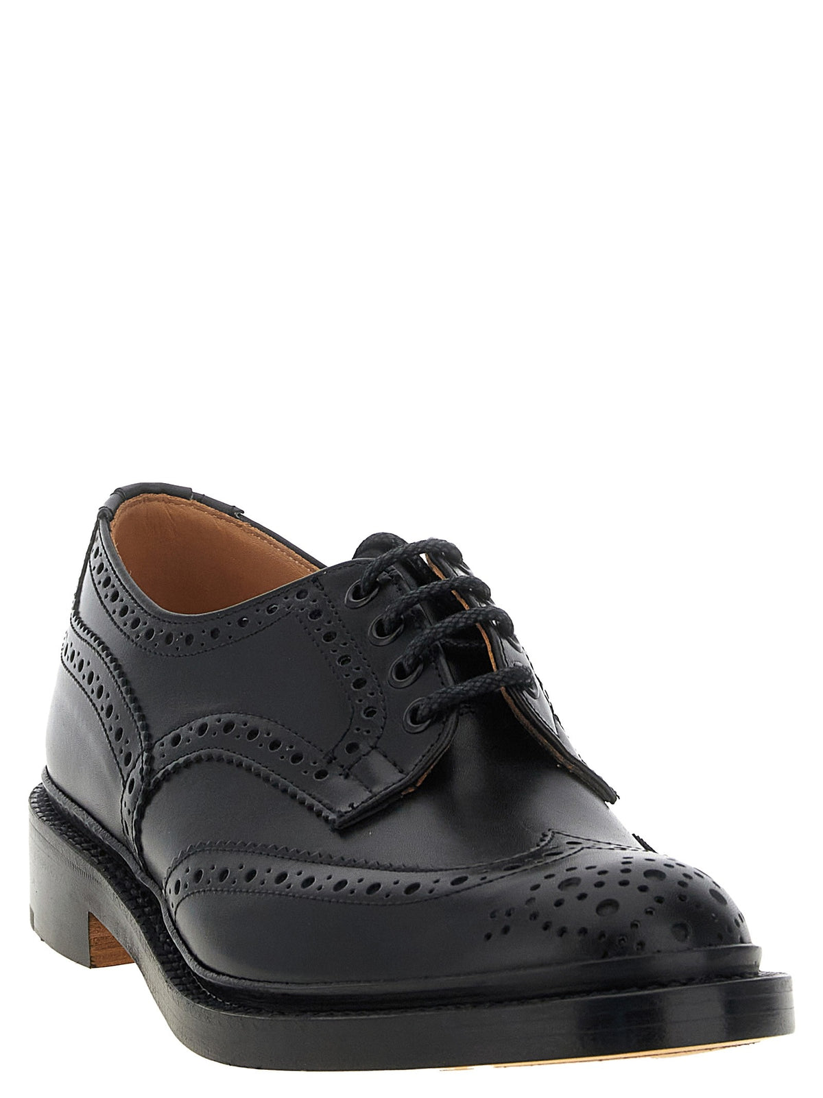 Tricker's Bourton Lace up Shoes Black, view 2